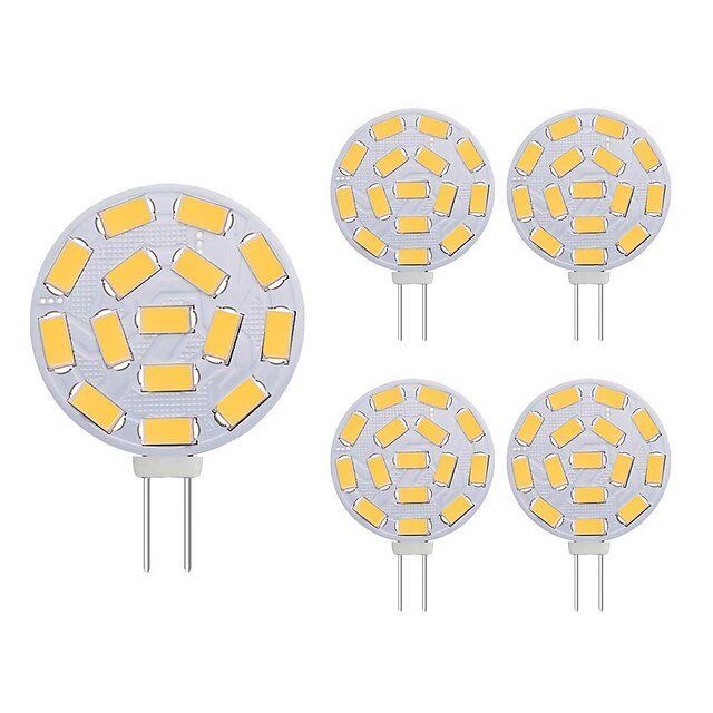  5pcs 3 W LED Bi-pin Lights 300 lm G4 15 LED Beads SMD 5730 Decorative Warm White 12 V