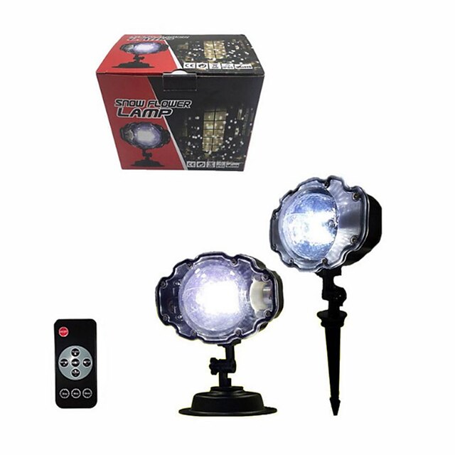  Novelty Snowfall Moving Snow Outdoor Garden Laser Projector Lamp Christmas Snowflake Laser Light New Year Party Light