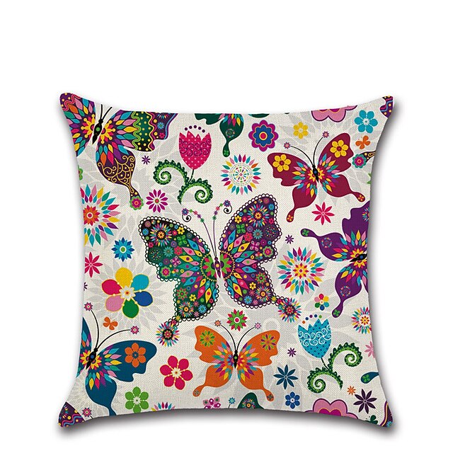 Home & Garden Home Decor | Set of 1 Pillow Cover Butterfly 3D Print Casual Fashion Throw Pillow - KT52785