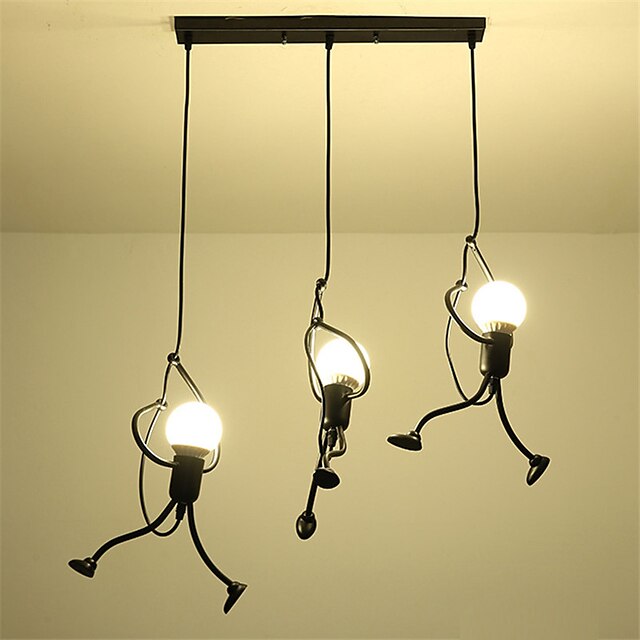 Lights & Lighting Pendant Lights | 60 cm Single Design Chandelier Metal Novelty Painted Finishes Country 220-240V - HO25211