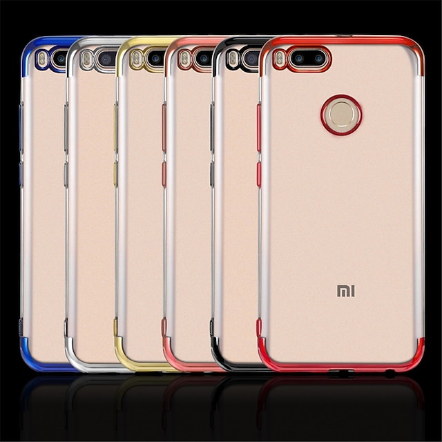 Capinha Para Xiaomi Xiaomi Mi Max 3 / Xiaomi Mi Mix 2 / Xiaomi Mi Mix 2S  Galvanizado Capa traseira Transparente Macia TPU / Xiaomi Mi 6 de 7276613  2021 por $3.99