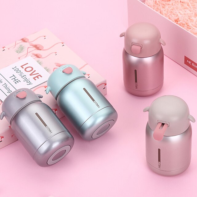  Portable Mini Thermos Bottle 304 Stainless Steel Thermos Mug Vacuum Flask