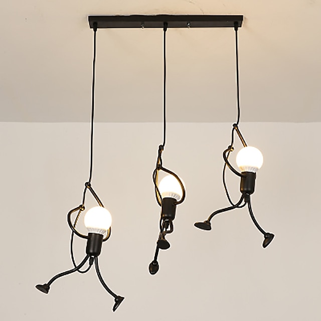 Lights & Lighting Pendant Lights | 60 cm Single Design Chandelier Metal Novelty Painted Finishes Country 220-240V - HO25211