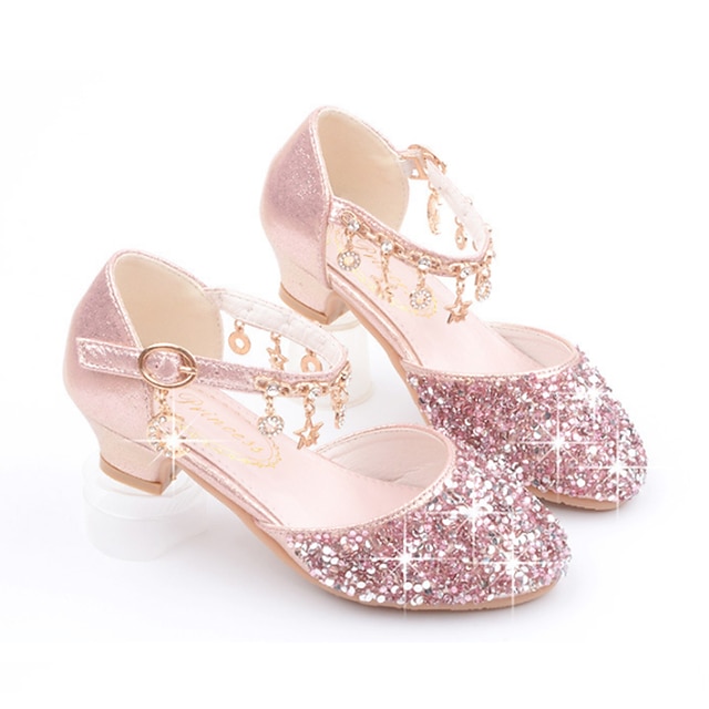 Girls' Heels Comfort Flower Girl Shoes Princess Shoes PU Little Kids(4 ...