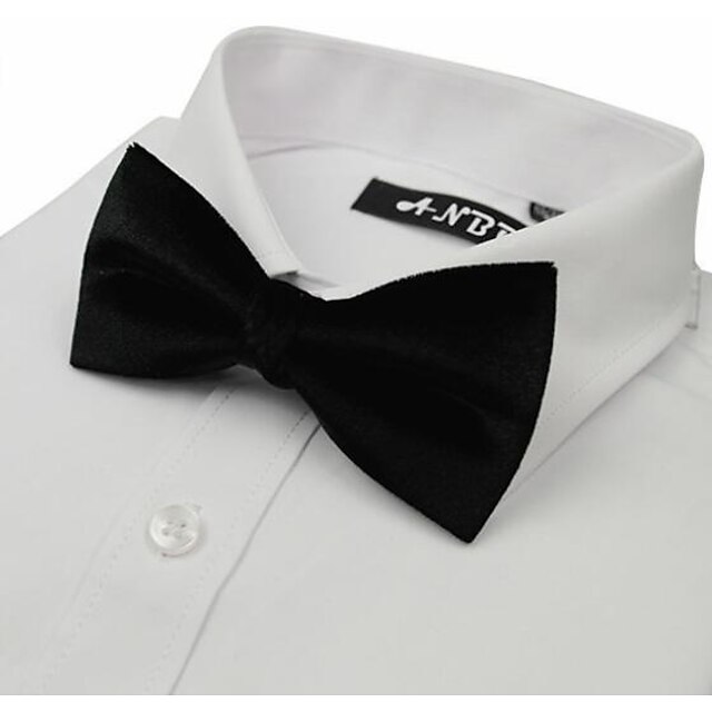  Men's Basic Bow Tie - Solid Colored