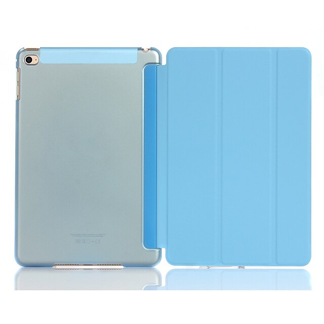  Case For Apple iPad Mini 4 Shockproof / with Stand / Translucent Full Body Cases Solid Colored Hard PU Leather