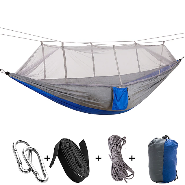 Camping Hammock with Mosquito Net Double Hammock Outdoor Ultra Light ...