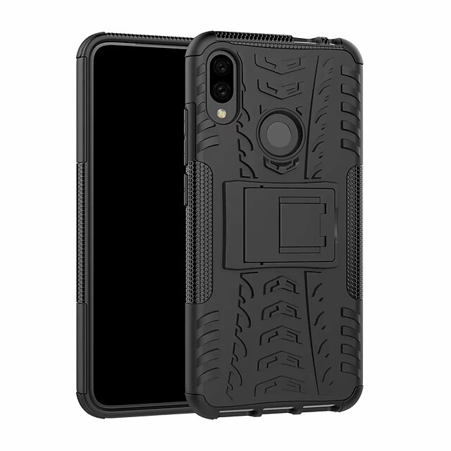  Case For Xiaomi Xiaomi Redmi Note 7 / Xiaomi Redmi Note 7 Pro Shockproof / with Stand Back Cover Solid Colored Hard Plastic