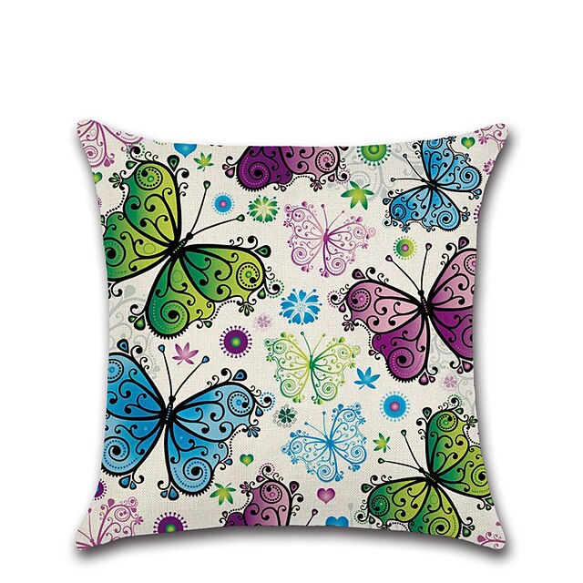 Home & Garden Home Decor | Set of 1 Pillow Cover Butterfly 3D Print Casual Fashion Throw Pillow - KT52785