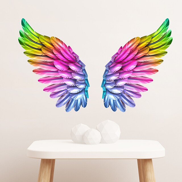  Colorful Wings Decorative Wall Stickers - Plane Wall Stickers Landscape / Shapes Living Room / Indoor 38*58cm