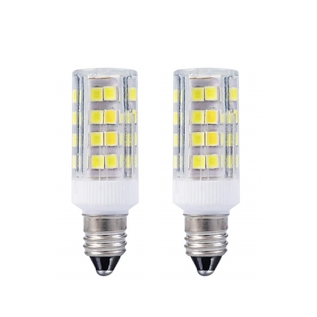  2pcs E11 LED Bulb Warm White 3000k / White 6000k Light Bulbs 3W 20W 40W Halogen Lamp Equivalent Mini Candelabra Base AC110/220v Omni-directional 360 Degree Illumination for Ceiling Fan Lighting