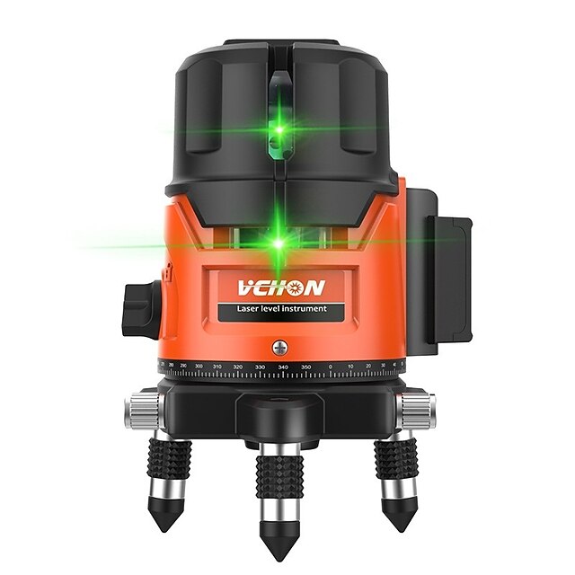  vchon® vc-001 30 m: n lasersädemittari 5-linja helppo käyttää / itse kalibroida / pölynkestävä huonekalujen asennukseen / älykkään kodin mittaamiseen / tekniseen mittaukseen