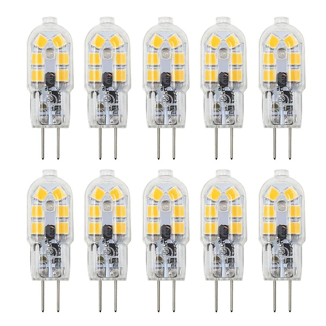 10pcs 3W Bi-pin LED Lights Bulbs G4 T12 200-300lm Beads SMD 2835 ...