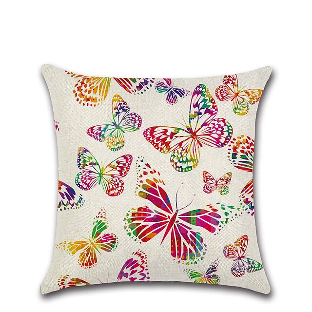 Home & Garden Home Decor | Set of 1 Pillow Cover Butterfly 3D Print Casual Fashion Throw Pillow - KT52785