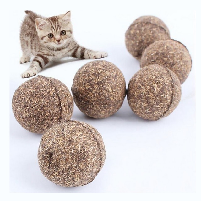  ペット猫ナチュラルキャットニップトリートボール面白い遊びキャッチティーザー咀嚼チャットジュート