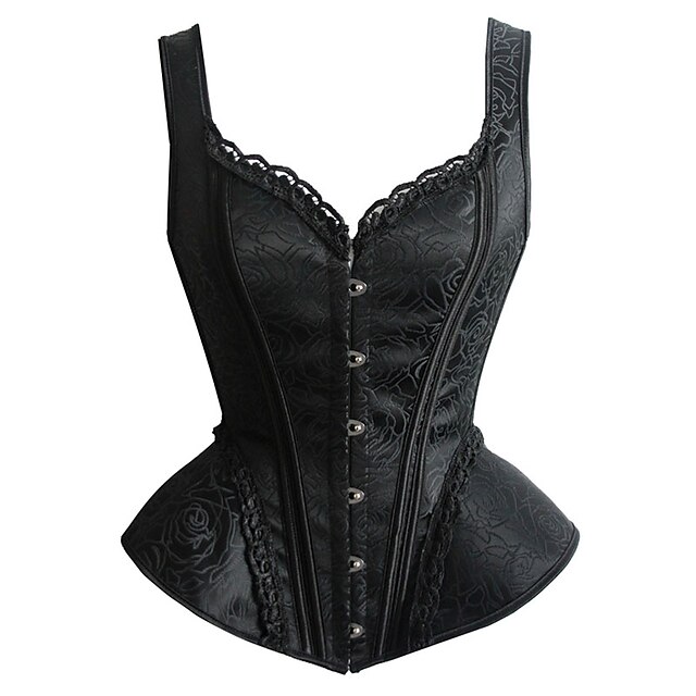  Normal Polyester Corset Sexy Jacquard Wedding Lace-trimmed Bottom