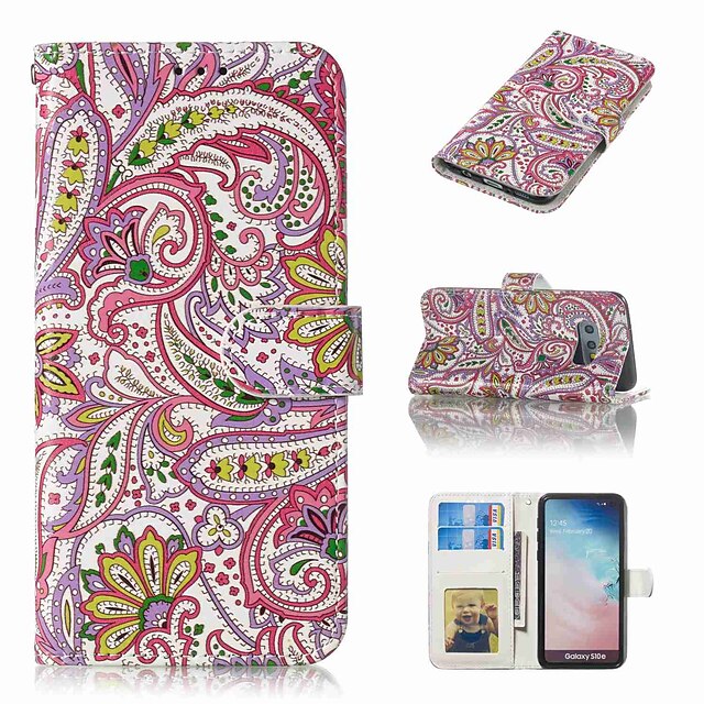  Case For Samsung Galaxy S9 / S9 Plus / S8 Plus Wallet / Card Holder / Flip Full Body Cases Flower Hard PU Leather