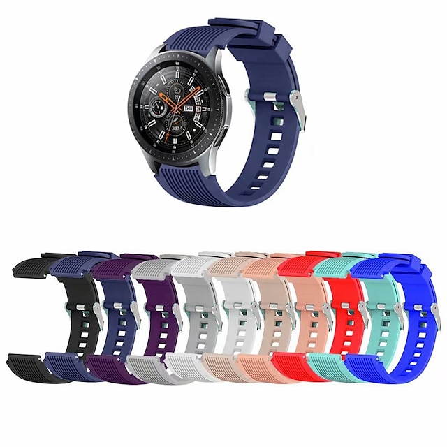  Watch Band for Samsung Galaxy Watch 6/5/4 40/44mm, Galaxy Watch 5 Pro 45mm, Galaxy Watch 4/6 Classic 42/46/43/47mm, Watch 3, Active 2, Gear S3 S2 Silicone Replacement  Strap 20mm 22mm Sport Band