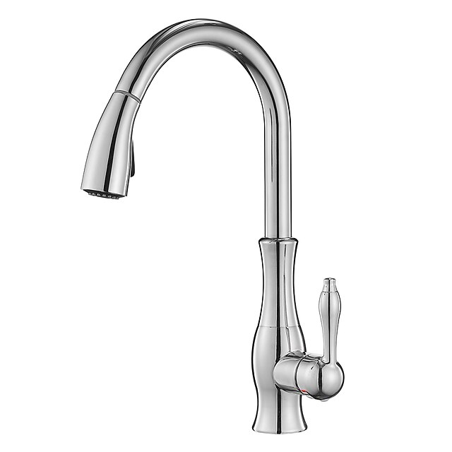 Kitchen Faucet with Sprayer Vessel Installation Nickel Brushed