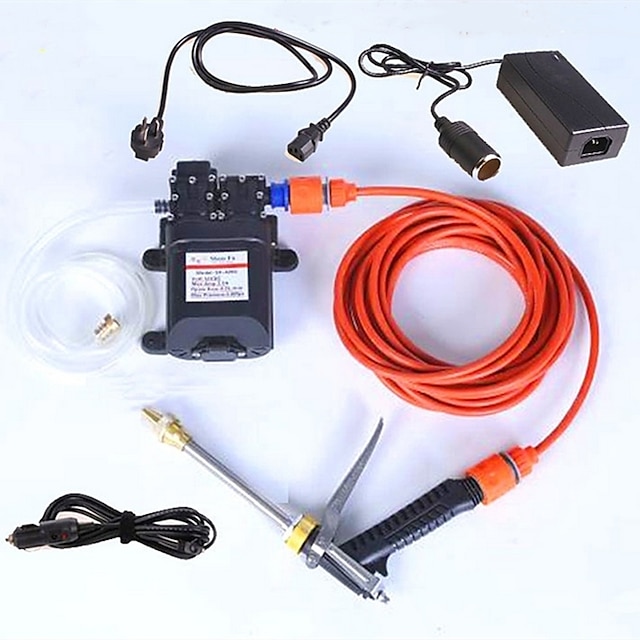  Car Washer Portable Electric 220v Turn 12V Adapter Model Double Pump High Pressure Water Gun