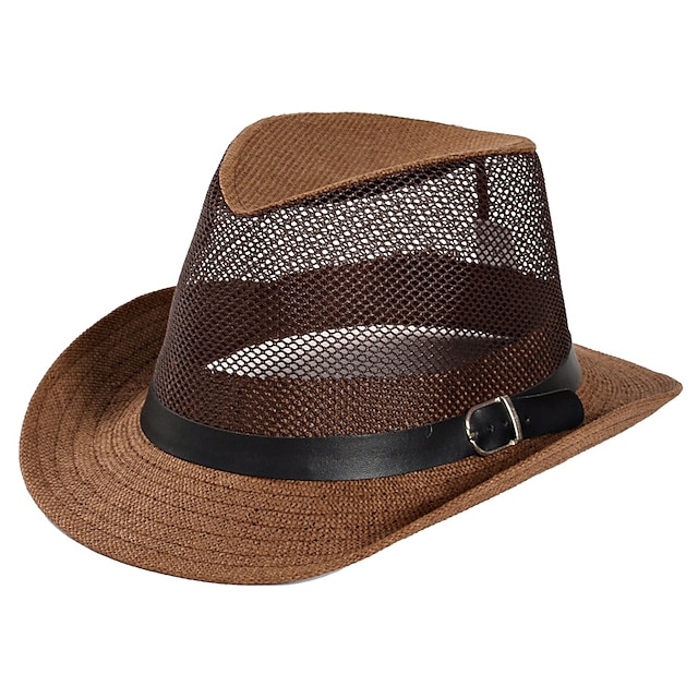  Straw Hats / Headpiece with Solid 1 Piece Daily Wear / Outdoor Headpiece