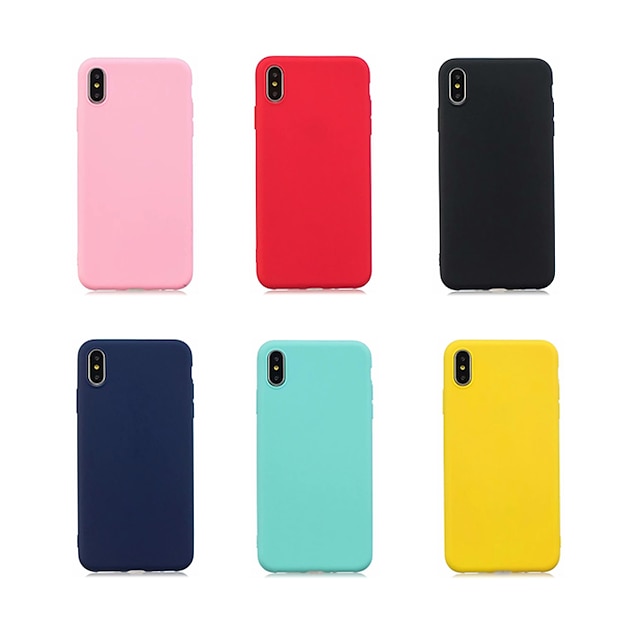  Phone Case For Samsung Galaxy Back Cover S9 S9 Plus S8 Plus S8 S10 S10 + Galaxy S10 E Ultra-thin Solid Color Soft TPU