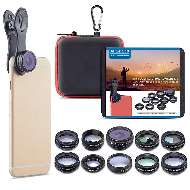  Phone Camera Lens Lens with Filter Fish-Eye Lens Long Focal Lens 2X 20 mm 15 m 198 ° Cute Cool for Samsung Galaxy iPhone