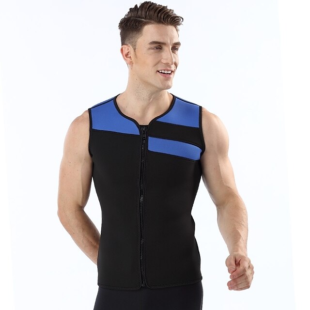 Sports & Outdoors Surfing, Diving & Snorkeling | MYLEDI Mens Wetsuit Top 3mm SCR Neoprene Top Thermal Warm Anatomic Design Quick