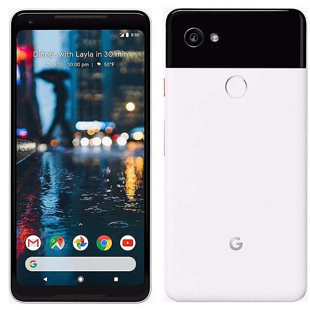  Google Pixel 2 XL 6 inch 64GB 4G Smartphone - Refurbished(Black / White) / Qualcomm Snapdragon 835 / 12