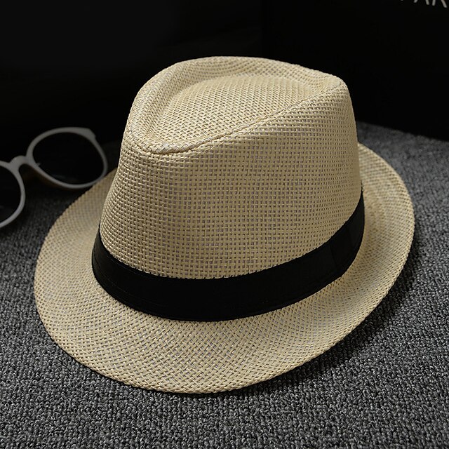 Basketwork / Straw Hats / Headpiece with Bandage 1 Piece Daily Wear / Outdoor Headpiece