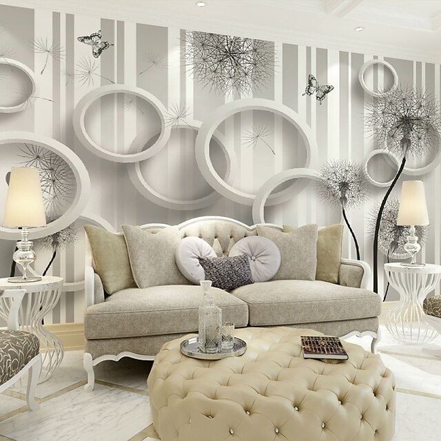  Wallpaper / Mural / Wall Cloth Canvas Wall Covering - Adhesive required Art Deco / 3D / Landscape