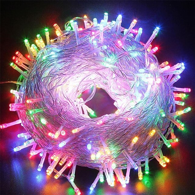  100m String Lights Outdoor String Lights 600 LEDs 1 set Cold White RGB Blue Waterproof Creative Party 220-240 V IP44