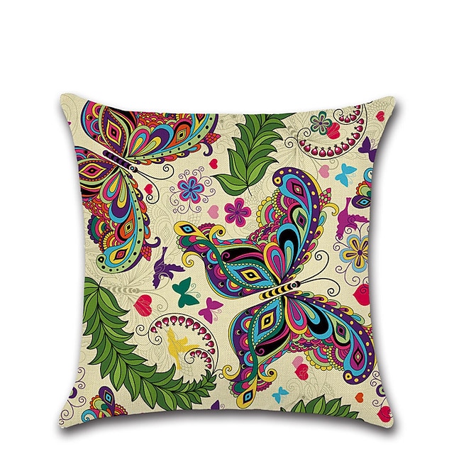 Home & Garden Home Decor | Set of 1 Pillow Cover Butterfly 3D Print Casual Fashion Throw Pillow - KT52785