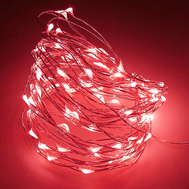  2m String Lights 20 LEDs 1pc Warm White RGB White Creative Party Decorative Batteries Powered