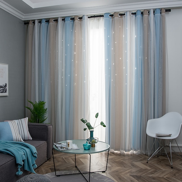  Window Curtain Window Treatments Room Darkening Grommet Plain Solid for Living Room Bedroom