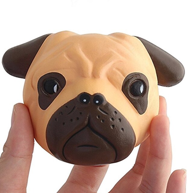  squishies klämma leksak / sensorisk leksak jumbo squishies 1 st shiba inu hund huvud stress och ångest lindring långsamt stigande annan för pojke flicka vuxna'