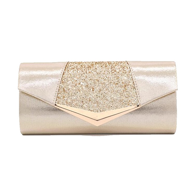  Women's Sequin PU(Polyurethane) / PU Evening Bag Solid Color Black / Blushing Pink / Gold / Fall & Winter