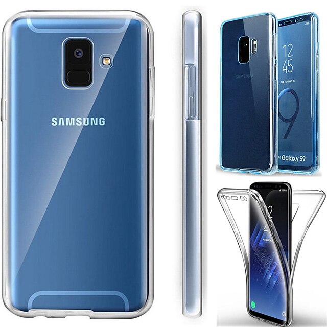  Case For Samsung Galaxy J8 (2018) / J7 (2017) / J6 (2018) Shockproof / Ultra-thin / Transparent Full Body Cases Solid Colored Soft TPU