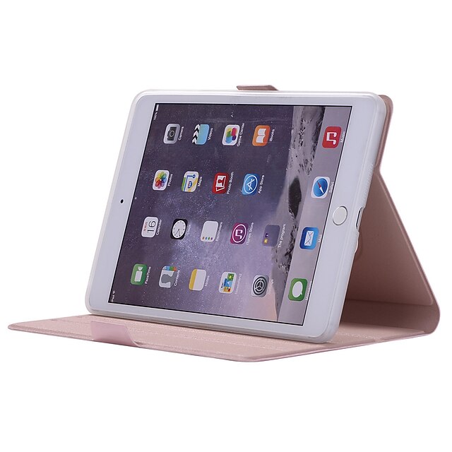  Case For Apple iPad Mini 5 / iPad Mini 3/2/1 / iPad Mini 4 360° Rotation / Shockproof / with Stand Full Body Cases Solid Colored Soft PU Leather