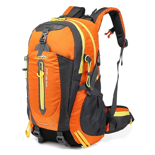  40 L Hiking Backpack Waterproof Rain Waterproof Wearable Multifunctional Laptop Packs Outdoor Camping / Hiking Climbing Traveling Terylene Mesh Nylon Red Light Green Army Green / Yes