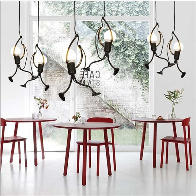 Lights & Lighting Pendant Lights | 60 cm Single Design Chandelier Metal Novelty Painted Finishes Country 220-240V - HO25211