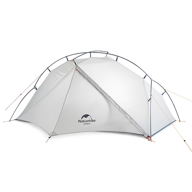  Naturehike 1 person Camping Tent Family Tent Outdoor Waterproof UV Sun Protection Windproof Double Layered Poled Camping Tent 1500-2000 mm for Fishing Beach Camping / Hiking / Caving Silica Gel Nylon