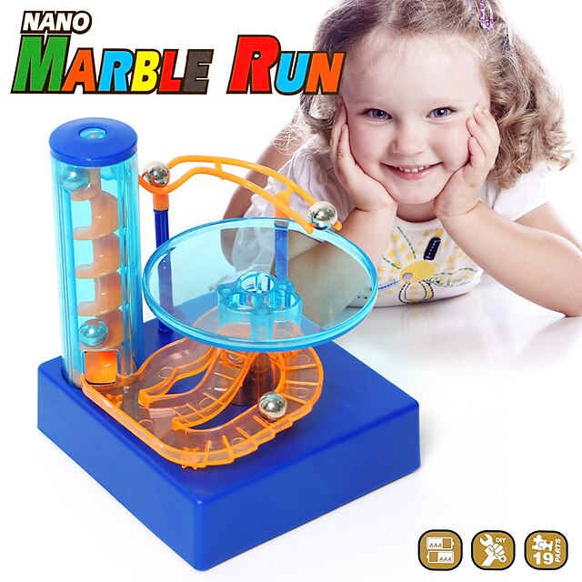  Marble Run Race rakentaminen Marble Track Sets Marmorikuularadat Sähköinen STEAM Toy Muovi Lasten Unisex Poikien Tyttöjen Lelut Lahja