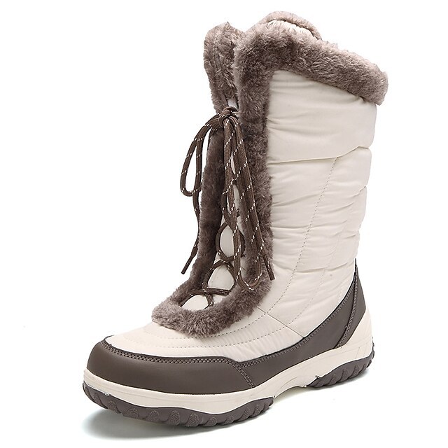  Women's Snow Boots Winter Boots Cowsuede Leather Nylon Ski / Snowboard Downhill Anti-Slip Waterproof Winter