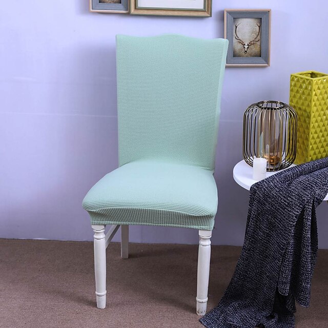  غطاء كرسي لون سادة مطبوع بوليستر الأغلفة