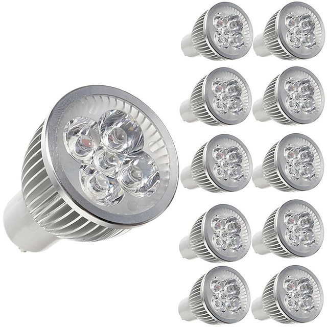  10stk 5 W LED-spotpærer 450 lm E14 GU10 GU5.3 5 LED perler Høyeffekts-LED Dekorativ Varm hvit Kjølig hvit 85-265 V / 10 stk. / RoHs / CE