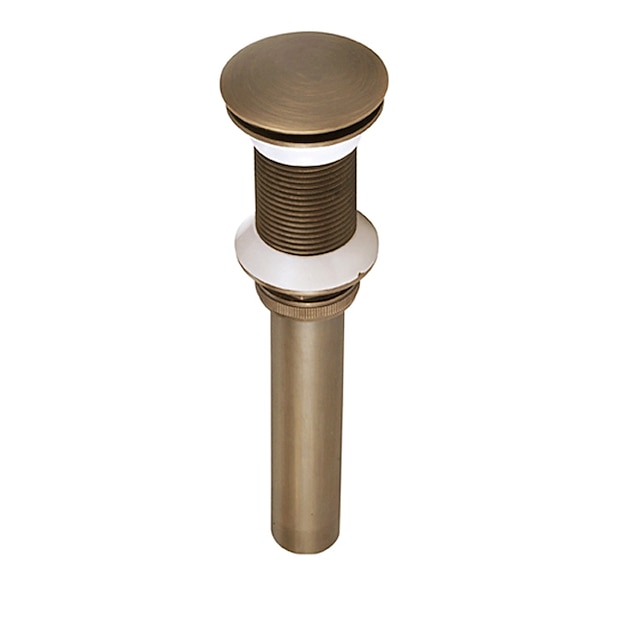  Brass Pop Up Sink Drain Stopper with Overflow Bathroom Faucet Vessel Vanity Sink Drainer