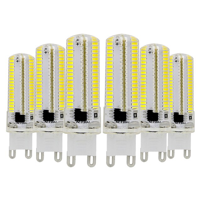  6pcs 7 W LED Bi-pin Lights 600-700 lm G9 T 152 LED Beads SMD 3014 Dimmable Warm White Cold White 220-240 V 110-130 V