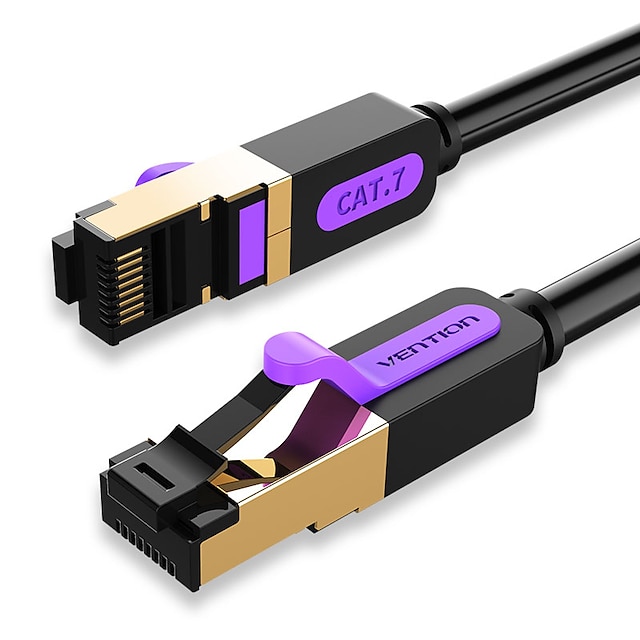  Vention Ethernet Cable Cat7 RJ45 Lan Cable SSTP Network Internet 1m Patch Cord Cable for PC Router Laptop Cable Ethernet