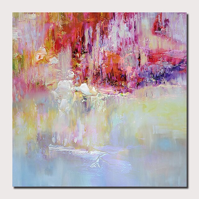  Oil Painting Hand Painted Square Abstract Landscape Comtemporary Modern Stretched Canvas
